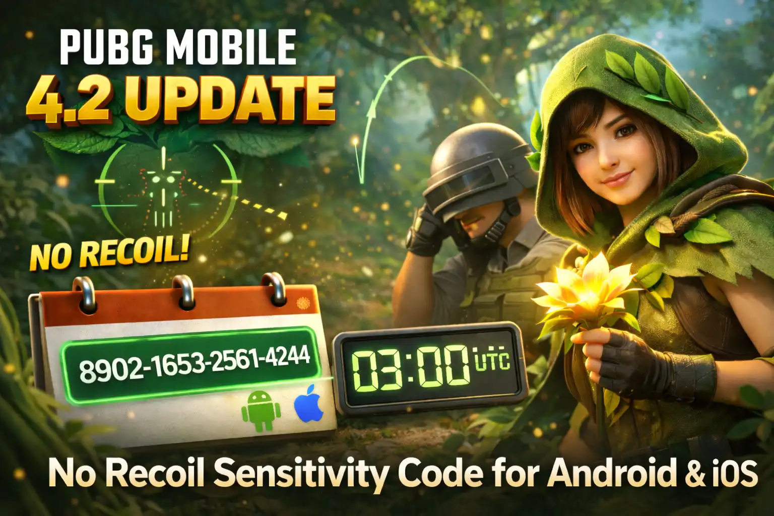 PUBG Mobile 4.2 Update No Recoil Sensitivity Code